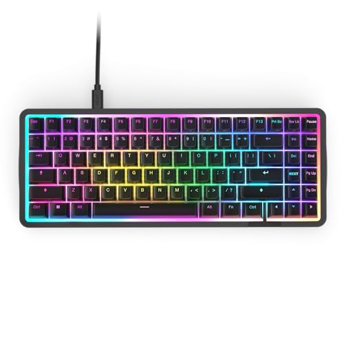 Magnetische RGB-Gaming-Tastatur NZXT Function Elite MiniTKL – anpassbare Betätigung, Doppelschienen-Halleffekt-Schalter, Rapid Trigger, 8K-Abfrage – verbessertes Tippgeräusch und -gefühl – Schwarz von NZXT
