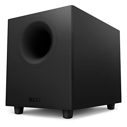 NZXT Relay PC-Gaming-Desktop-Subwoofer – AP-SUB80-EU - 140 Watt – Tiefer, kraftvoller Bass – Nach unten abstrahlender 6,5“-Treiber – Drehregler für Crossover und Phase – Schwarz NZXT Relay PC-Gaming-Desktop-Subwoofer – AP-SUB80-EU - 140 Watt – Tiefer, kraftvoller Bass – Nach unten abstrahlender 6,5“-Treiber – Drehregler für Crossover und Phase – Schwarz von NZXT