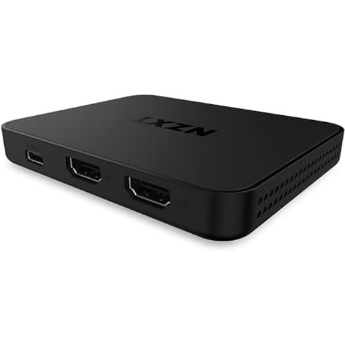 NZXT Signal 4K30 Full HD USB Capture Card - ST-SESC1-WW - 4K60 HDR and 240Hz at Full HD (1080p) - Live-Streaming und -Gaming – Zero-Lag Passthrough – Offene Kompatibilität von NZXT