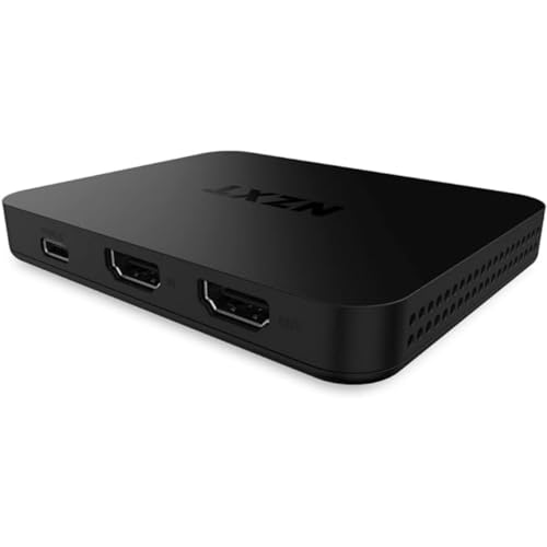 NZXT Signal HD60 Full HD USB Capture Card - ST-EESC1-WW - HD60 (1080p) - Live-Streaming und -Gaming – Zero-Lag Passthrough – Offene Kompatibilität von NZXT