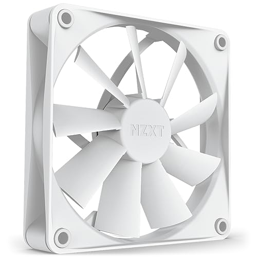 Nzxt F120Q Quiet Airflow Fans - RF-Q12SF-W1 - Erhöhen Sie das Luftvolumen – Leiser Betrieb – Langfristige Haltbarkeit – 120-mm-Lüfter Einzelpackung – Weiß von NZXT