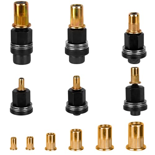 NZZVNZ 66 Stück Nietmutternzange Set, Handnietwerkzeug Set M3/M4/M5/M6/M8/M10, Nietenzange Nietmuttern, Einnietmuttern-Werkzeugkopf-Set für Nietmutter Werkzeug Manuelle Nietmaschine NZZVNZ 66 Stück Nietmutternzange Set, Handnietwerkzeug Set M3/M4/M5/M6/M8/M10, Nietenzange Nietmuttern, Einnietmuttern-Werkzeugkopf-Set für Nietmutter Werkzeug Manuelle Nietmaschine von NZZVNZ