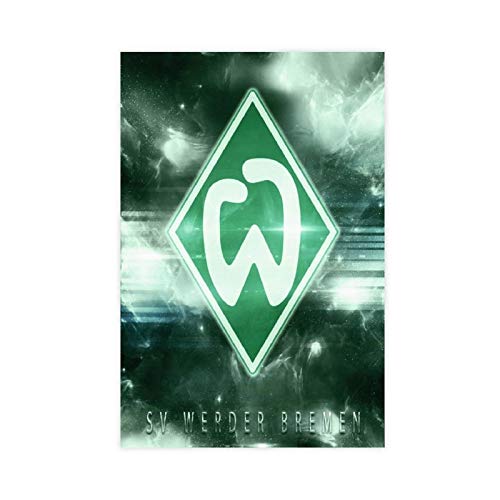 NZZZ Art Werder Bremen Leinwandposter Schlafzimmer Dekor Sport Landschaft Büro Zimmer Dekor Geschenk 50 x 75 cm Unframe style1 von NZZZ