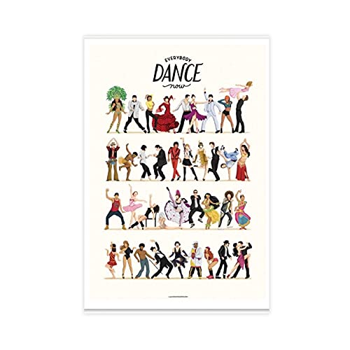 Kunstposter "Everybody Dance Now Forma" 40x60cm von NZZZ