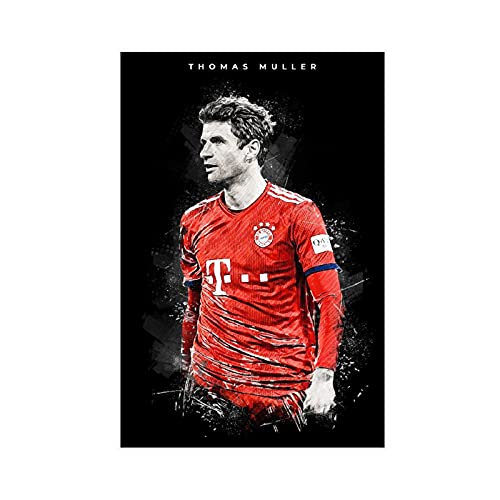 NZZZ Thomas Müller Fußballspieler Leinwand Poster Wandkunst Dekor Druck Bild Gemälde für Wohnzimmer Schlafzimmer Dekoration ungerahmt: 50 × 75 cm NZZZ Thomas Müller Fußballspieler Leinwand Poster Wandkunst Dekor Druck Bild Gemälde für Wohnzimmer Schlafzimmer Dekoration ungerahmt: 50 × 75 cm von NZZZ