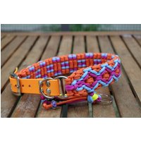 Hundehalsband Aus Paracord // Sommer-Edition Mit Biothane-Verschluss Verstellbar Größe Wählbar in Pink, Orange Und Blau Hundehalsband Aus Paracord // Sommer-Edition Mit Biothane-Verschluss Verstellbar Größe Wählbar in Pink, Orange Und Blau von NaDaLuLeinenzeug