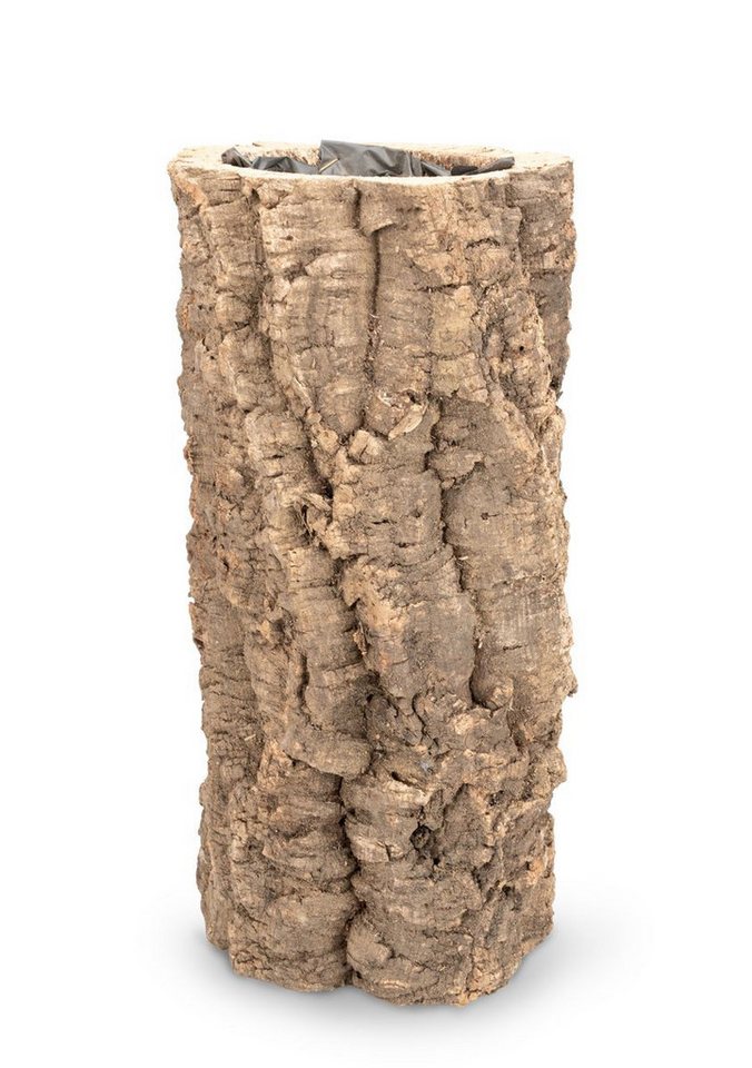 NaDeco Bastelnaturmaterial Blumentopf groß aus Kork, Höhe 35cm, Ø 15-20cm Blumenübertopf von NaDeco