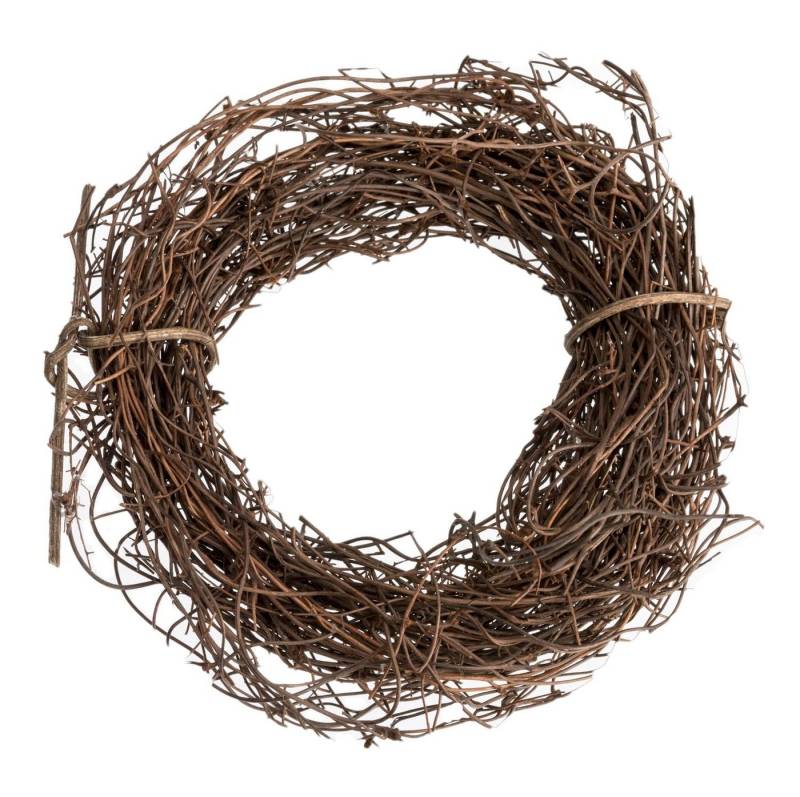 NaDeco Bastelnaturmaterial Clematis-Kranz in Natur, Durchmesser ca. 10cm Naturkranz von NaDeco
