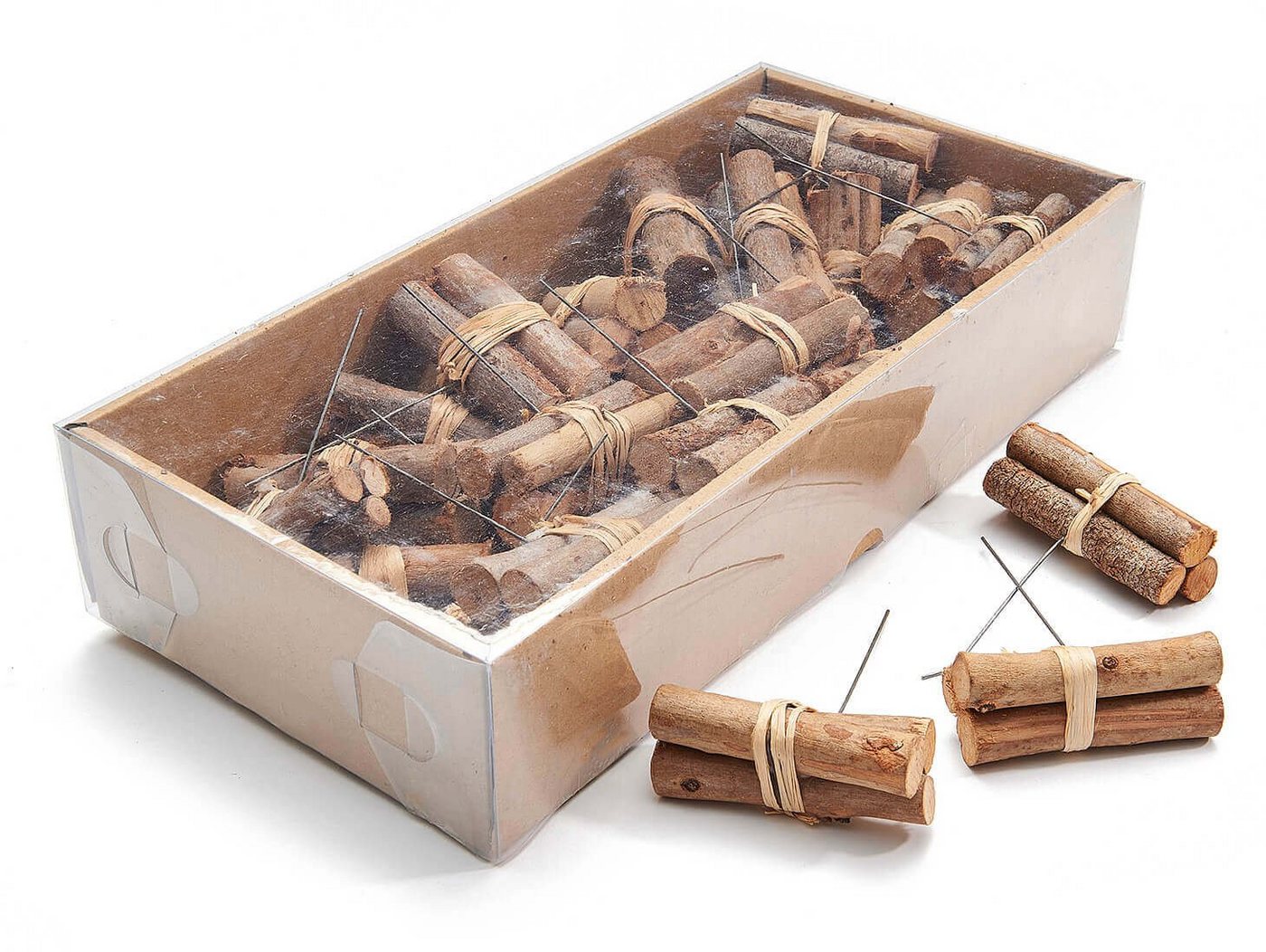 NaDeco Bastelnaturmaterial Dekoholz Bündel am Draht, verpackt mit 25 Stück, Länge ca. 10cm NaDeco Bastelnaturmaterial Dekoholz Bündel am Draht, verpackt mit 25 Stück, Länge ca. 10cm von NaDeco