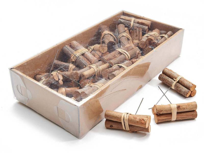 NaDeco Bastelnaturmaterial Dekoholz Bündel am Draht, verpackt mit 25 Stück, Länge ca. 10cm NaDeco Bastelnaturmaterial Dekoholz Bündel am Draht, verpackt mit 25 Stück, Länge ca. 10cm von NaDeco