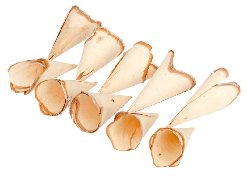 NaDeco Bastelnaturmaterial Holz Tüten 10 Stück ca. 10-14cm von NaDeco