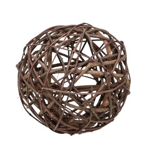 NaDeco Brunch Ball Natur, Durchmesser ca. 16cm | Regenkugel | Rankenkugel | Rattanball | Rattankugel | Rebenhügel | Dekokugel | Dekobälle | Weidenkugel | Weidenbälle | Naturkugel von NaDeco