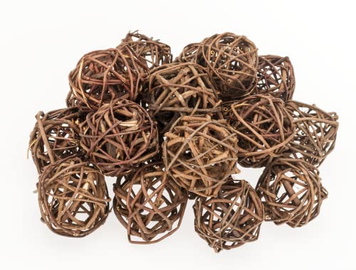 NaDeco Brunch Ball Natur 4cm 20 Stück Rankenkugel Rattankugel Rattanball Rebenhügel Rattanball Rattankugel Dekokugel Dekobälle Weidenkugel Weidenbälle Naturkugel von NaDeco