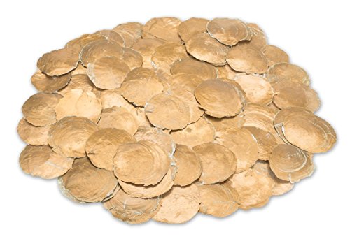 NaDeco Camar Gold 0,5kg Capiz Perlmuttscheiben Perlmutt Scheiben Capiz Perlmutt Scheiben Hochzeitsdekoration Maritime Dekoration von NaDeco