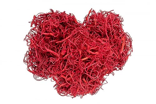 NaDeco Curly Moos Rot, verpackt mit 50 g, Herkunft Indien | Curlymoos | Tillandsia Moos | Spanisches Moos | Moos-Deko | Deko-Moos | Bastelmoos | Dekomoos | Bastel-Moos | Moos zum Basteln von NaDeco