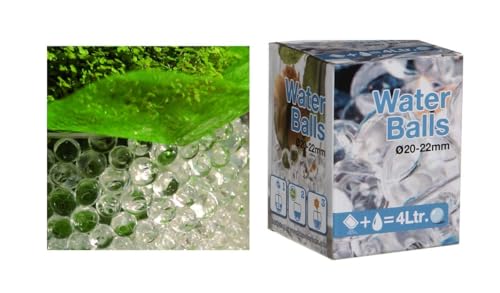 NaDeco Deko Wasserperlen in vielen Farben wählbar, 20-22mm, Beutel mit ca. 35g, für 4 Liter Wasser | Wasserperlen für Pflanzen in Einer Vase | Wasserperlen durchsichtig | Vasendeko von NaDeco