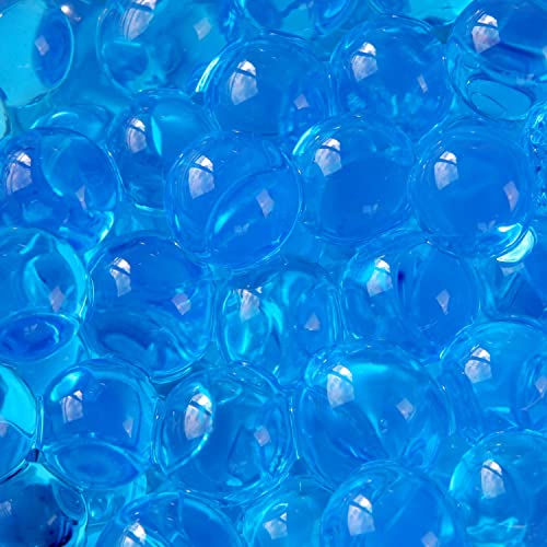 NaDeco Deko Wasserperlen in vielen Farben wählbar, Ø 10-12mm, Beutel mit ca. 35g, für 4 Liter Wasser | Wasserperlen für Pflanzen | Wasserperlen durchsichtig, Farbe:Blau von NaDeco