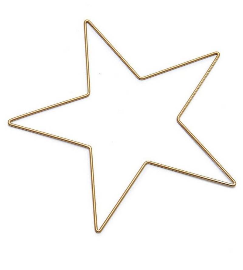 NaDeco Dekoobjekt Metallstern Gold beschichtet 50cm von NaDeco
