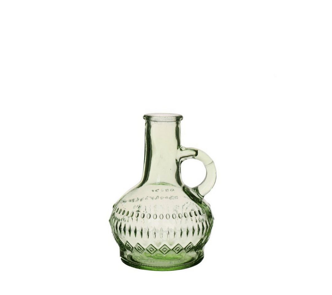 NaDeco Dekovase Glasflasche Lille" in Hellgrün, Höhe 10cm, Durchmesser 7 cm" von NaDeco