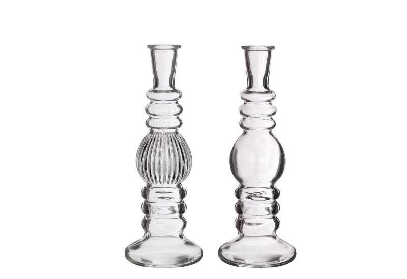 NaDeco Dekovase Glasvase "Florence" in Glasklar, 2er Set, Größe h.23 Ø8.5 cm von NaDeco