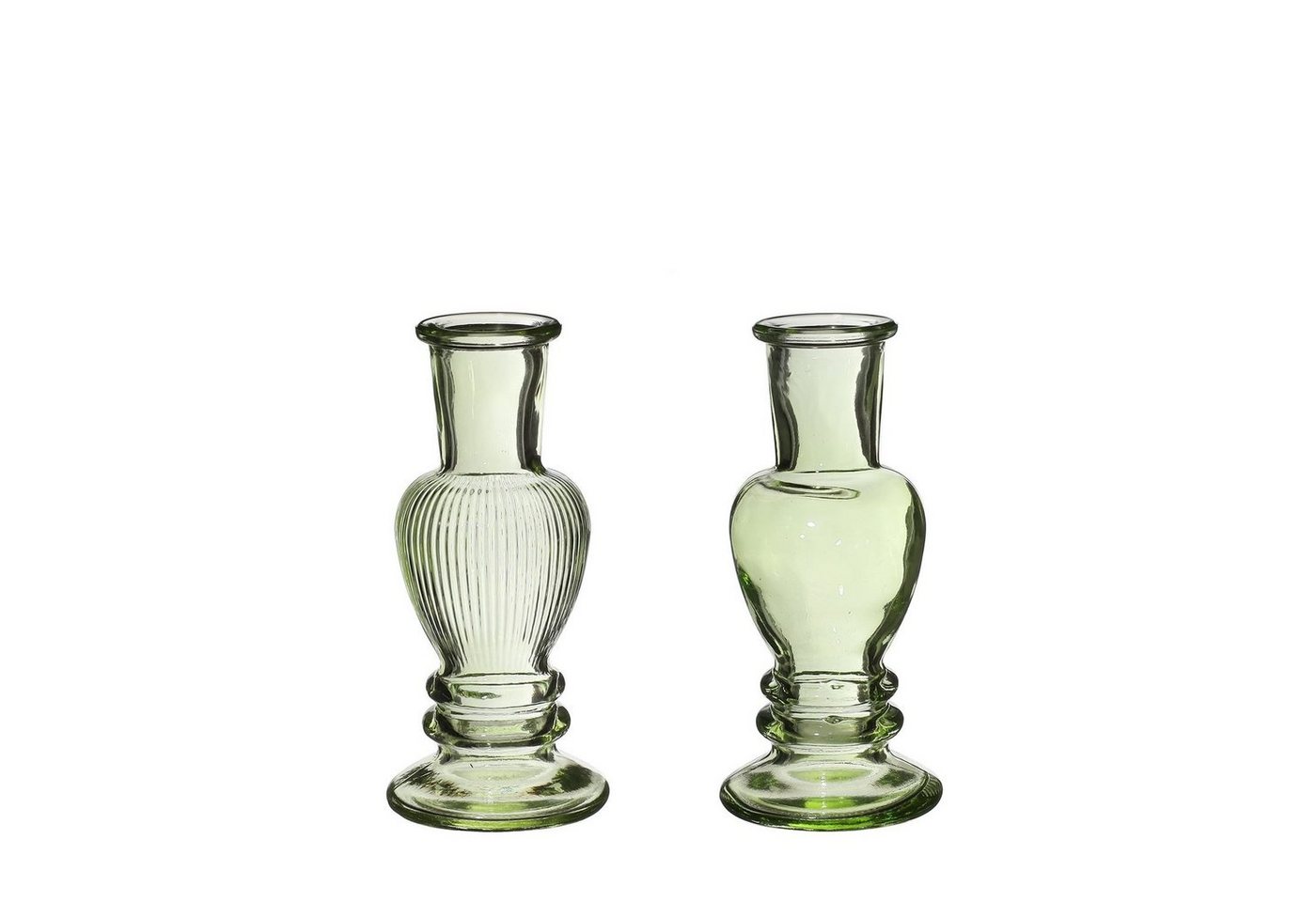 NaDeco Dekovase Glasvase Venice" 2er Set in Grün, Größe h.11.3 Ø 5cm" von NaDeco