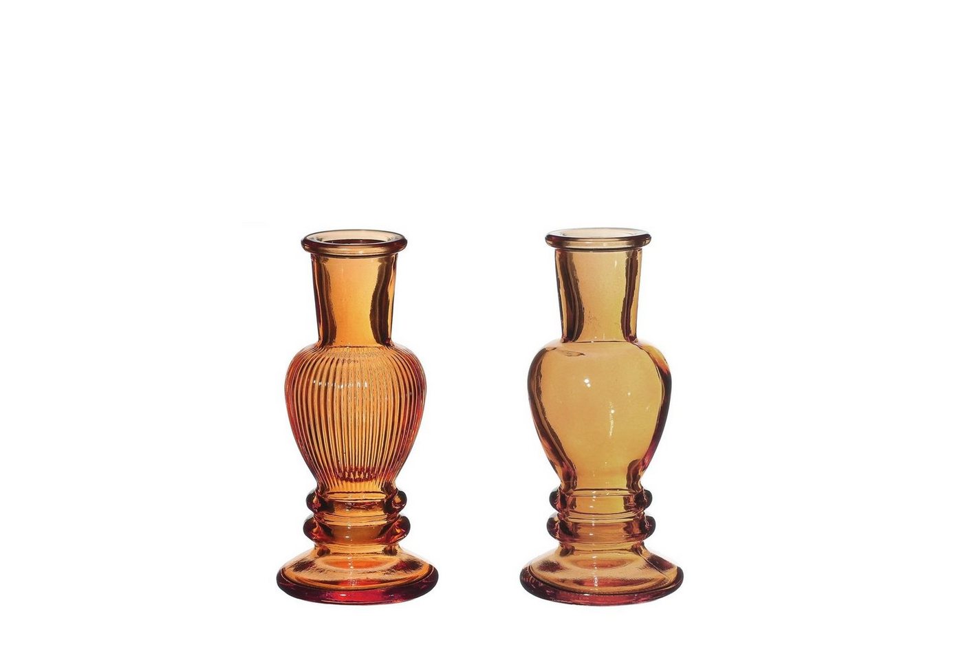 NaDeco Dekovase Glasvase Venice" 2er Set in Ocker, Größe h.11.3 Ø 5cm" von NaDeco