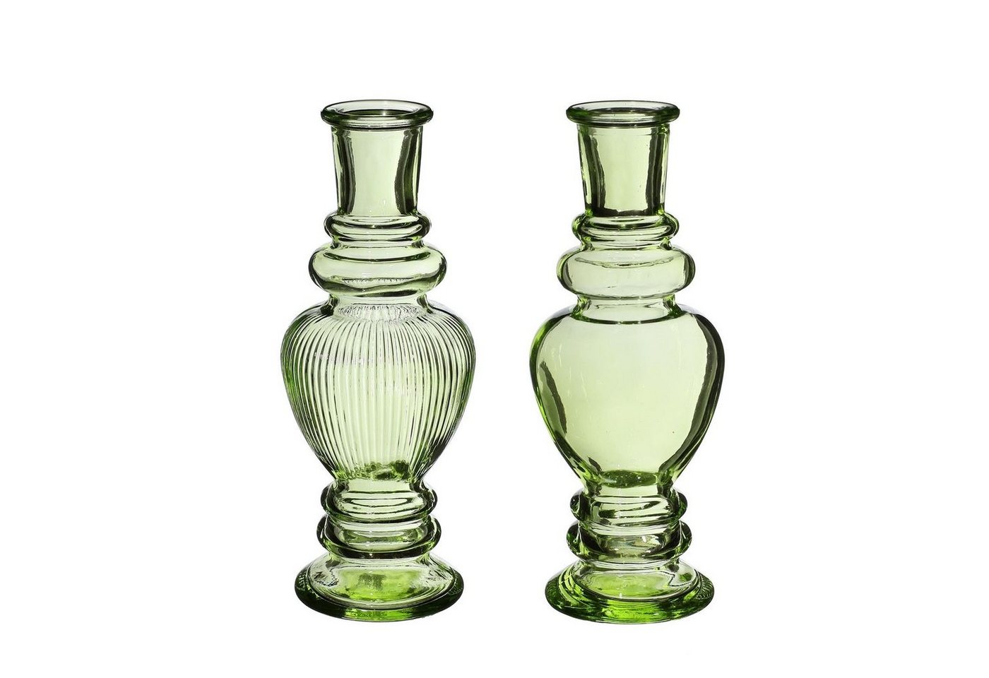 NaDeco Dekovase Glasvase Venice" 2er Set in Ocker, Größe h.15.5 Ø 5.7cm" von NaDeco