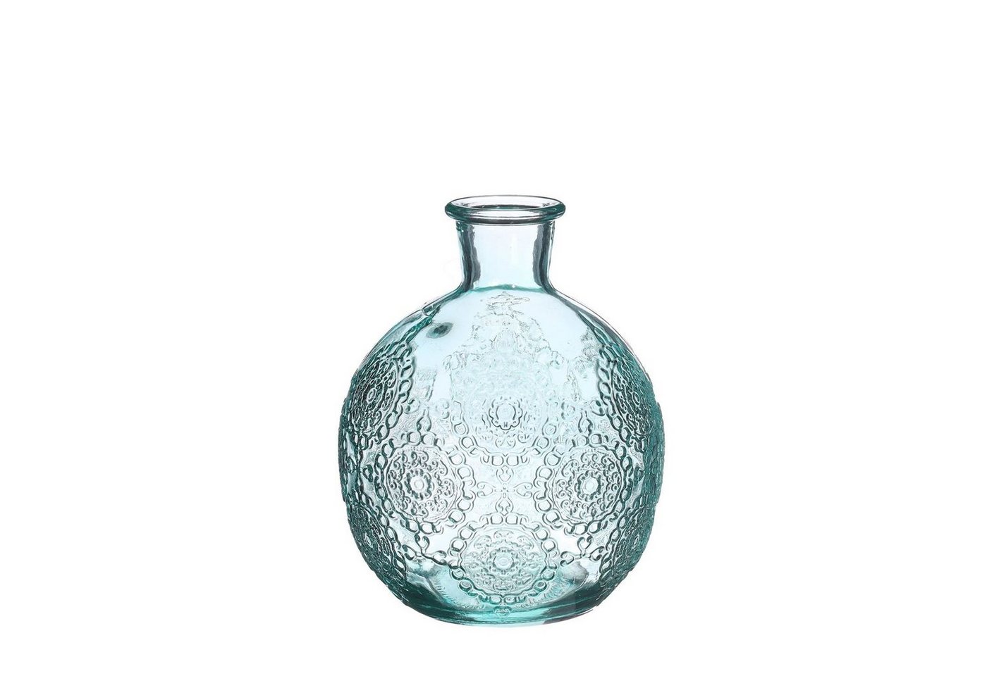 NaDeco Dekovase Kugelvase Bologna Größe h.12 Ø9.5 cm, in Hellblau Kugelflasche von NaDeco