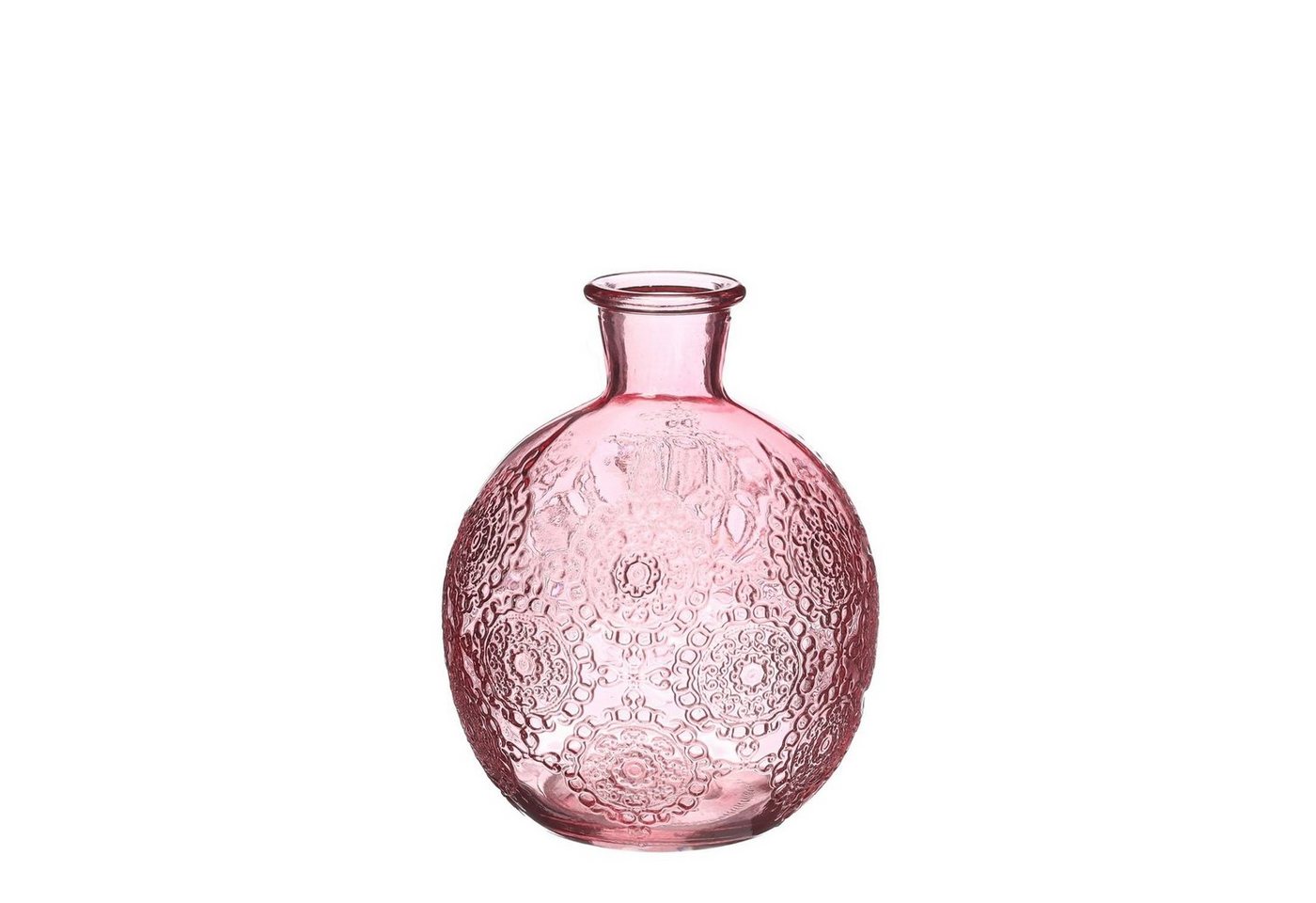 NaDeco Dekovase Kugelvase Bologna Größe h.12 Ø9.5 cm, in Pink Kugelflasche von NaDeco