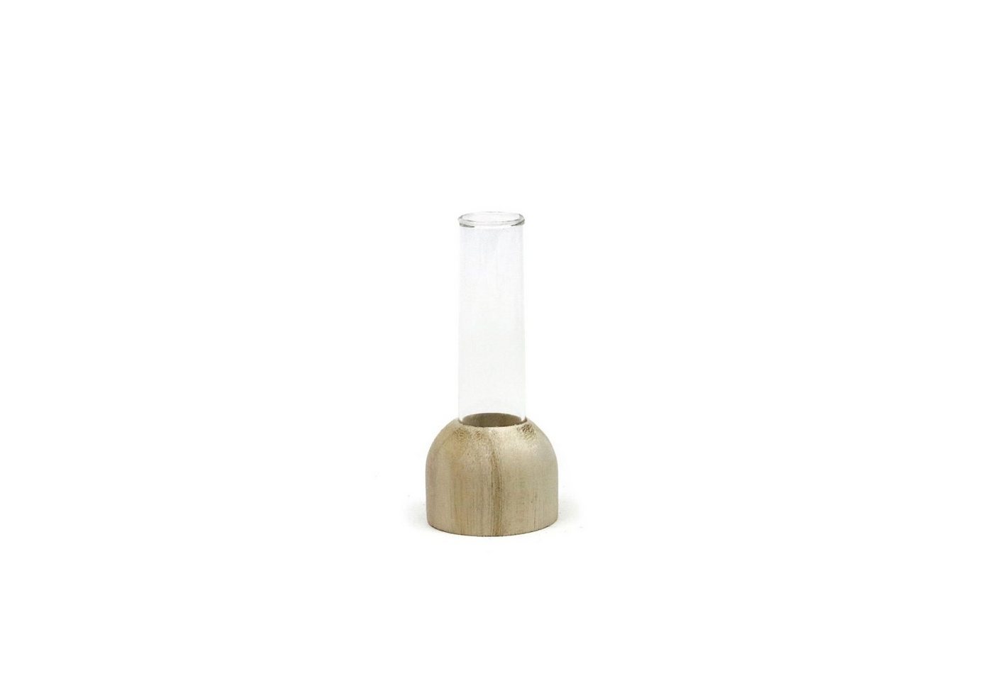 NaDeco Dekovase Reagenzglas Vase aus Holz, Packung mit 2 Stück, Größe h.10 Ø2cm von NaDeco