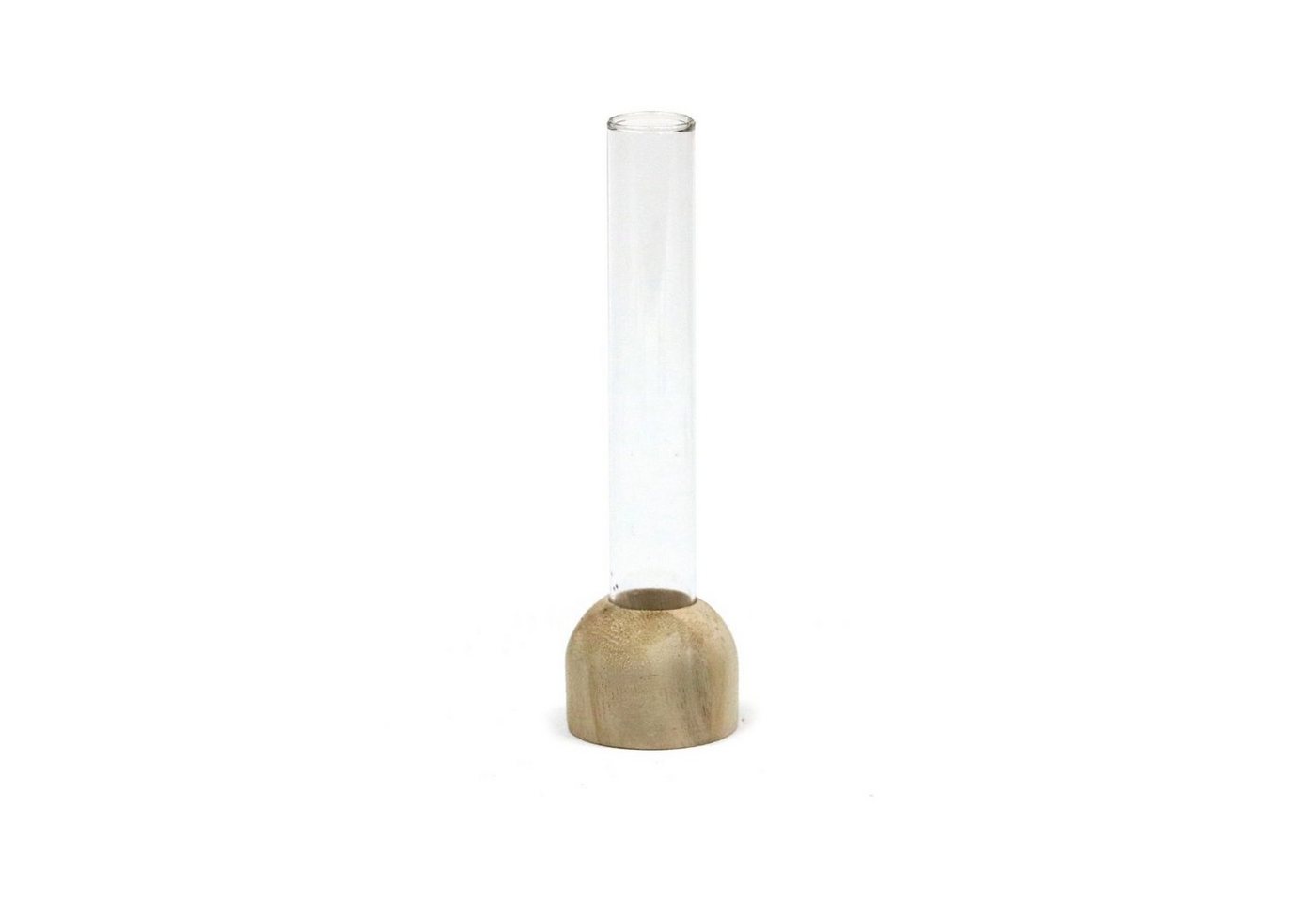 NaDeco Dekovase Reagenzglas Vase aus Holz, Packung mit 2 Stück, Größe h.15 Ø2cm von NaDeco