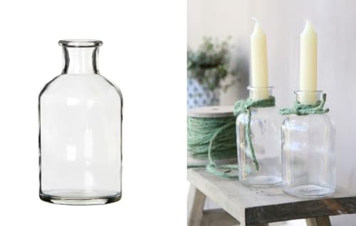 NaDeco Dinner-Kerzen, Höhe 11cm, 7 Stück, 13 Farben zur Auswahl | Spitzkerze | Pencil Candle | Stabkerze | Durchgefärbte Stabkerzen | Taper Candle | Vintage Kerzen, Farbe:2 x Glasflasche NaDeco Dinner-Kerzen, Höhe 11cm, 7 Stück, 13 Farben zur Auswahl | Spitzkerze | Pencil Candle | Stabkerze | Durchgefärbte Stabkerzen | Taper Candle | Vintage Kerzen, Farbe:2 x Glasflasche von NaDeco
