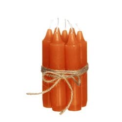 NaDeco Dinner-Kerzen, Höhe 11cm, 7 Stück, 13 Farben zur Auswahl | Spitzkerze | Pencil Candle | Stabkerze | Durchgefärbte Stabkerzen | Taper Candle | Vintage Kerzen, Farbe:Zimt von NaDeco