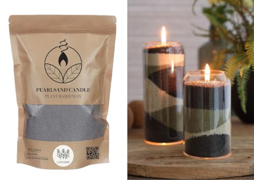 NaDeco Kerzensand mit Duft und Docht, 400g, in 7 Farben & Düfte, 400g, DIY Set | Duft-Wachsgranulat | Pflanzliches Kerzenwachs | Wiederverwendbar | Duftkerzen selber Machen, Farbe:Lavendel NaDeco Kerzensand mit Duft und Docht, 400g, in 7 Farben & Düfte, 400g, DIY Set | Duft-Wachsgranulat | Pflanzliches Kerzenwachs | Wiederverwendbar | Duftkerzen selber Machen, Farbe:Lavendel von NaDeco