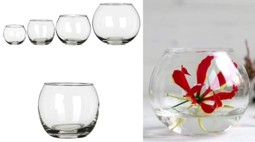 NaDeco Kugelglas im Durchmesser 6, 8, 10 und 12cm wählbar | Kugelvase klein bis groß | Glaskugelvase | Kerzenglas | Glasgefäß rund | Windlicht Glas | Teelichtglas | Dekoglas, Größe:Ø8 h.7cm NaDeco Kugelglas im Durchmesser 6, 8, 10 und 12cm wählbar | Kugelvase klein bis groß | Glaskugelvase | Kerzenglas | Glasgefäß rund | Windlicht Glas | Teelichtglas | Dekoglas, Größe:Ø8 h.7cm von NaDeco
