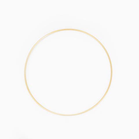 NaDeco Metallring in Gold beschichtet, wählbar in den Größen 20, 30,40 und 50cm Metallringe zum Basteln Drahtring zum Basteln Wickeltechnik Hoops Traumfänger Ring Makramee Ring, Größe:Ø 30 cm von NaDeco