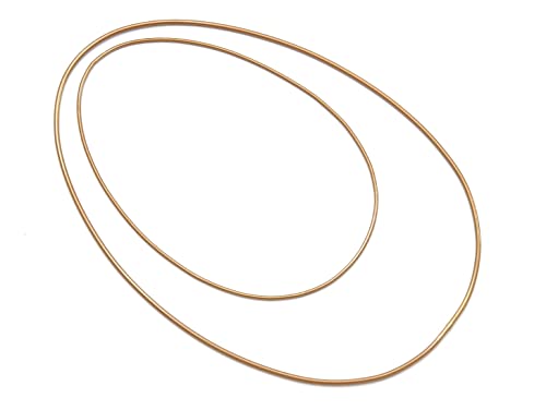 NaDeco Metallring in Ei-Form in Gold, wählbar in Größen 24x35 cm bis 40x58 cm | Metallring | Metalldrahtring | Drahtring zum Basteln | Metallring für Wickeltechnik | Loop-Ring, Größe:17x25cm von NaDeco