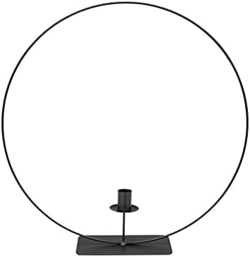 NaDeco Metallring in Schwarz mit Fuß und Kerzenhalter, wählbar mit Durchmessern von 30, 40 und 50cm Dekoring auf Fuß Drahtring zum Basteln Metallring für Wickeltechnik Loop-Ring, Größe:40 cm NaDeco Metallring in Schwarz mit Fuß und Kerzenhalter, wählbar mit Durchmessern von 30, 40 und 50cm Dekoring auf Fuß Drahtring zum Basteln Metallring für Wickeltechnik Loop-Ring, Größe:40 cm von NaDeco