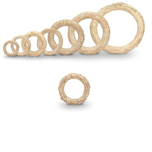 NaDeco Strohkranz Natur in 7 Größen zur Auswahl Strohkränze von klein bis groß Strohring Strohkranz Türkranz Kranz Rohling Strohrömer Roemer Strohkranz selber Machen, Größe:Ø 15 x 2.5 cm NaDeco Strohkranz Natur in 7 Größen zur Auswahl Strohkränze von klein bis groß Strohring Strohkranz Türkranz Kranz Rohling Strohrömer Roemer Strohkranz selber Machen, Größe:Ø 15 x 2.5 cm von NaDeco