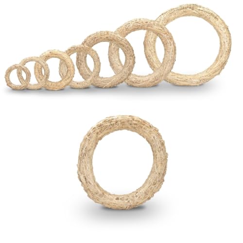 NaDeco Strohkranz Natur in 7 Größen zur Auswahl Strohkränze von klein bis groß Strohring Strohkranz Türkranz Kranz Rohling Strohrömer Roemer Strohkranz selber Machen, Größe:Ø 30 x 5.5 cm NaDeco Strohkranz Natur in 7 Größen zur Auswahl Strohkränze von klein bis groß Strohring Strohkranz Türkranz Kranz Rohling Strohrömer Roemer Strohkranz selber Machen, Größe:Ø 30 x 5.5 cm von NaDeco