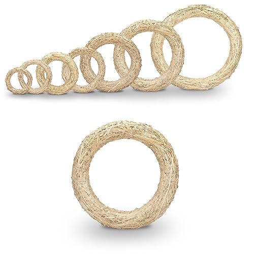 NaDeco Strohkranz Natur in 7 Größen zur Auswahl Strohkränze von klein bis groß Strohring Strohkranz Türkranz Kranz Rohling Strohrömer Roemer Strohkranz selber Machen, Größe:Ø 40 x 7 cm NaDeco Strohkranz Natur in 7 Größen zur Auswahl Strohkränze von klein bis groß Strohring Strohkranz Türkranz Kranz Rohling Strohrömer Roemer Strohkranz selber Machen, Größe:Ø 40 x 7 cm von NaDeco