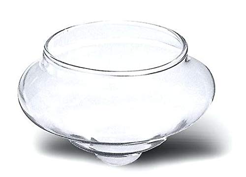 NaDeco Teelichthalter aus Glas 6 St. Ø 6,5cm | Schwimmlichter | Schwimmlicht | Teelichtschwimmer | Pflanzenglas | Schwimmglas | Kerzen-Halter | Kerzenständer | Teelichtgläser | Windlicht von NaDeco