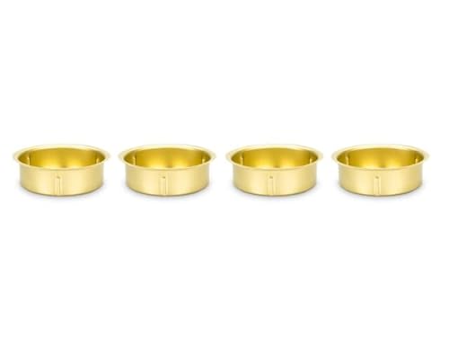 NaDeco Teelichthalter in Gold, Größe frei wählbar mit Ø zwischen 40 und 70mm Teelichttüllen Teelicht-Tülle für Standard-Teelichter Kerzentülle Kerzentopf Kerzenhalter, Größe:Ø 60 mm | 50 Stück NaDeco Teelichthalter in Gold, Größe frei wählbar mit Ø zwischen 40 und 70mm Teelichttüllen Teelicht-Tülle für Standard-Teelichter Kerzentülle Kerzentopf Kerzenhalter, Größe:Ø 60 mm | 50 Stück von NaDeco