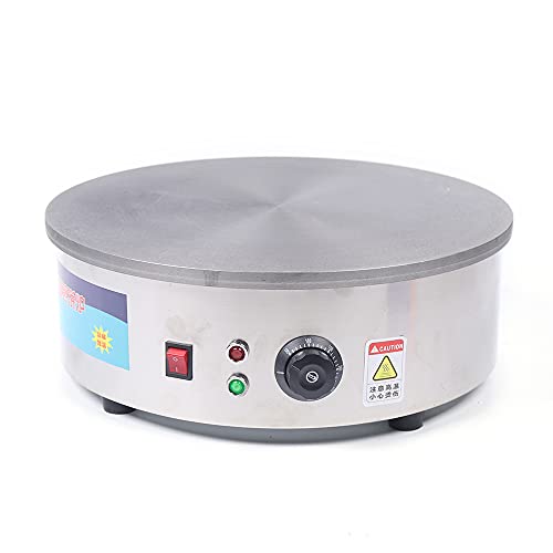 2800W 45cm Profi Crepes Maker Edelstahl Crepesplatte Gerät Crepesgerät Donutzubereiter von NaMaSyo