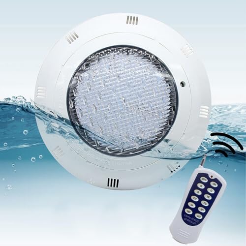 36W AC12V RGB LED Poolbeleuchtung Unterwasser,Unterwasser Led Pool mit Fernbedienung,Poolbeleuchtung Schwimmbad Licht Wasserdicht wasserdichte Light Poolleuchte Swimmende Beleuchtung Lampe (816) von NaMaSyo