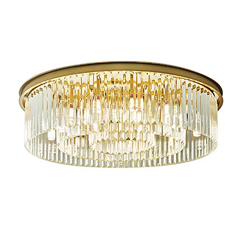 NaMaSyo E14 220V LED Kristall Deckenleuchte Kronleuchter Wohnzimmer Dekoration Moderner Unterputz Kristallleuchte von NaMaSyo