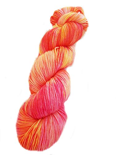 Sockenwolle handgefährt Merino High-Twist 100% Schurwolle (Australische Schurwolle 22 Mikron, mulesingfrei) 100 g / 400 m - peach von NaRoKnit