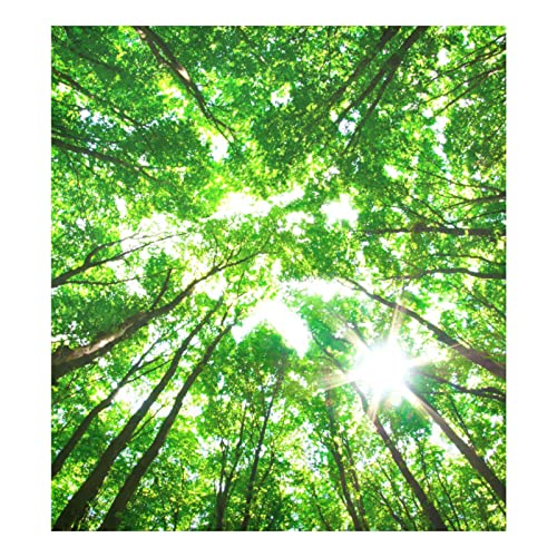 Naanle Geschirrspüler-Magnetabdeckung, grüner Wald, Baum des Lebens, vordere Geschirrspülerabdeckung, magnetische Heimschrank-Aufkleber, Geräte, Aufkleber, Kühlschrank, dekorativ, 58,4 x 66 cm von Naanle