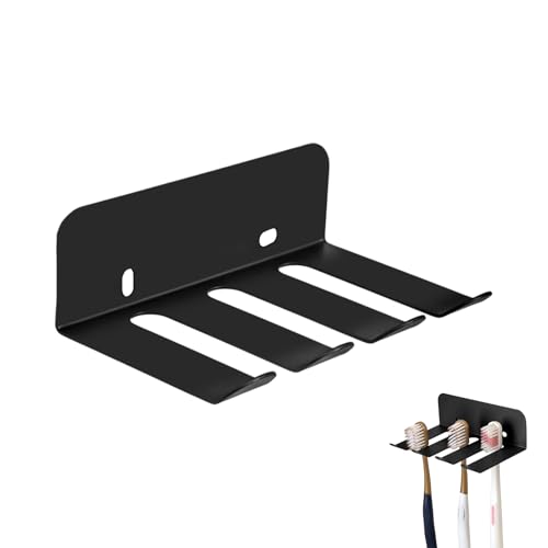 Zahnbürstenhalter,Edelstahl Zahnbürstenhalter,Badezimmer Wandmontage Zahnbürstenhalters,für 3 Elektrische Bürstenköpfe,für Badezimmer Zahnbürsten Aufbewahrung,Schwarz Matt Zahnbürstenhalter,Edelstahl Zahnbürstenhalter,Badezimmer Wandmontage Zahnbürstenhalters,für 3 Elektrische Bürstenköpfe,für Badezimmer Zahnbürsten Aufbewahrung,Schwarz Matt von Naapesi