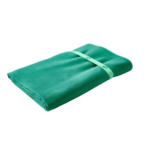 Nabaiji Mikrofaser Handtuch XXL GRÜN Reisen Badetuch Sport Schwimmen Wandern Schnelltrocknende Tücher aus Mikrofaser Ultra-leicht Strand/Gymnastik/Superabsorbierende Handtücher 110cm X 175cm von Nabaiji
